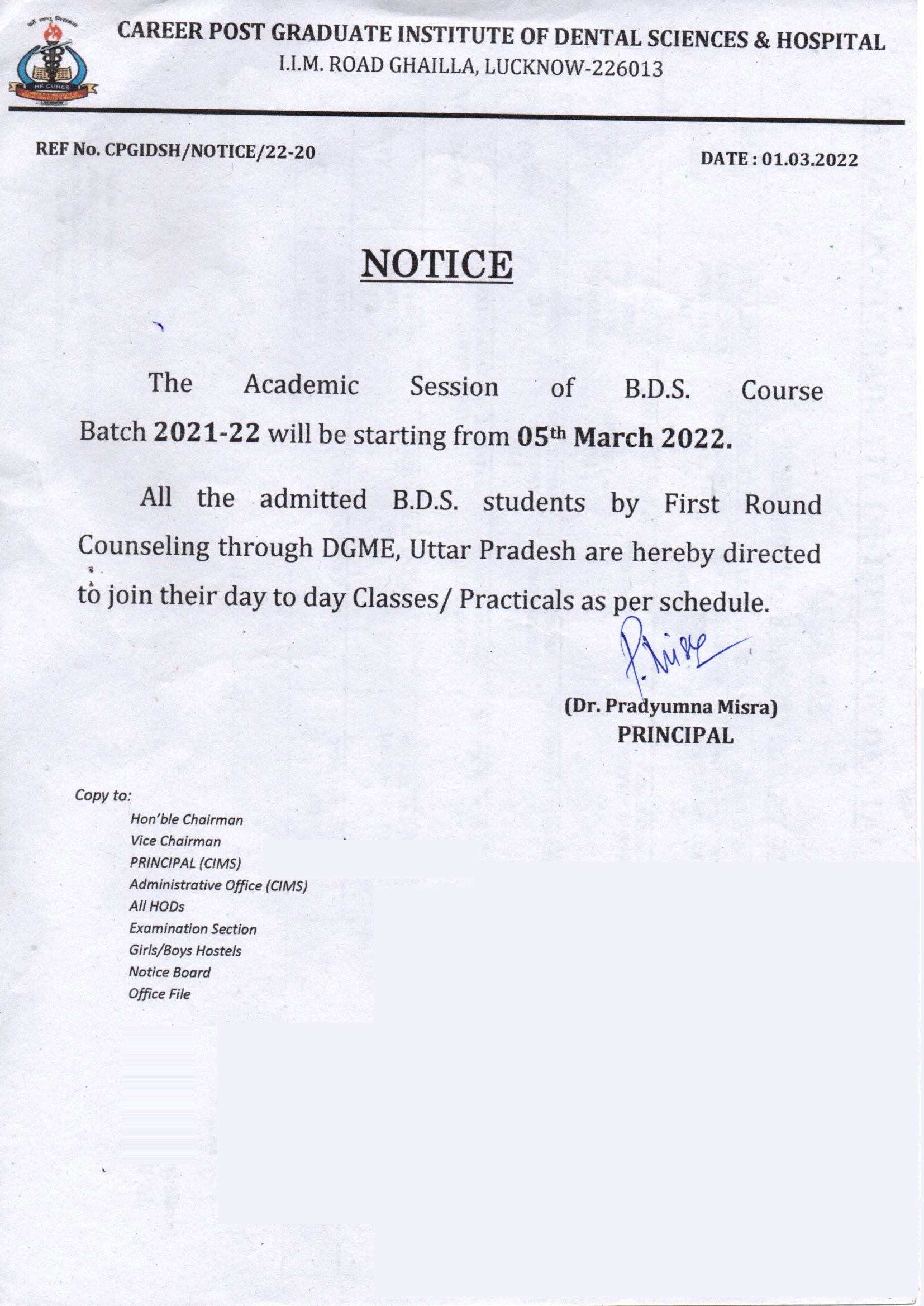 Career Dental College Lucknow